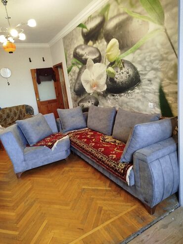 Divanlar: Künc divan, İşlənmiş, Açılan, Bazalı, Vеlur parça, Çatdırılma yoxdur — 2