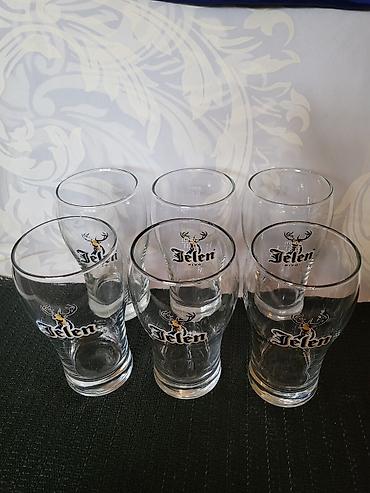 Čaše: Case vintaz,nove za jelen pivo Nemacka. Case za jelen pivo. Komada — 6
