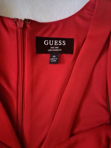 Haljine: Guess XS (EU 34), bоја - Crvena, Koktel, klub, Na bretele — 5