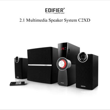 Dinamiklər və musiqi mərkəzləri: Edifier C2XD Multimedia Dinamik Sistemi 🔸 55Hz-18kHz 🔸 R/L: RMS 9W ×