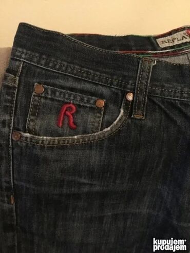 Farmerke: Original Replay farmerice 33 / 28 100% cotton Polustruk 44cm — 2