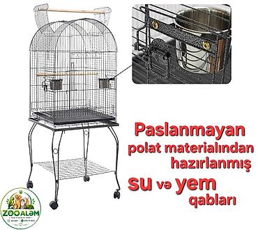 bulbul qefesi: Tutuquşu qəfəsi (jako, ara, kakadu və s. tutuquşuları üçün qəfəs) — 6