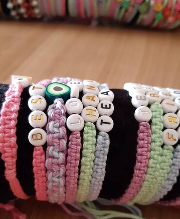 Narukvice: Narukvice Hand Made 150 vockice, 200 ime, 250 perlice Isporuka Slanje — 10
