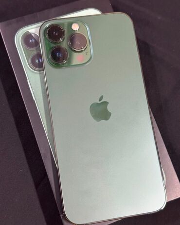 infinity g: IPhone 13 Pro Max, Б/у, 256 ГБ, Зеленый, Чехол, Коробка, 85 %