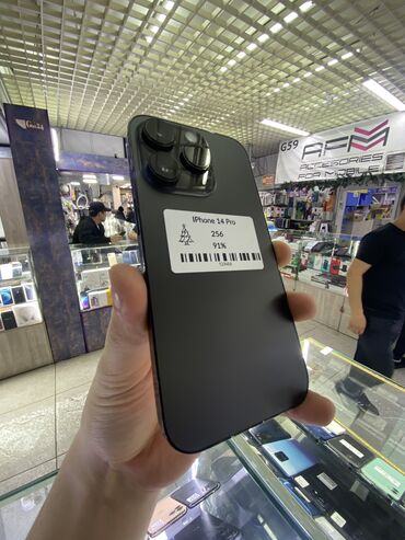 айфон 14 pro max цена бишкек: IPhone 14 Pro, Колдонулган, 256 ГБ, Кара, Коргоочу айнек, Каптама, Кабель, 91 %