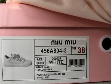 nike react: Кроссовки, 38, Miu Miu, Новый, цвет - Белый, Самовывоз — 8