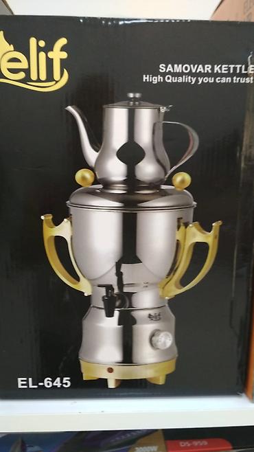 chopart sep: Elif EL-645 elektrikli samovar çaydanlıq - Paslanmayan poladdan gövdə — 1