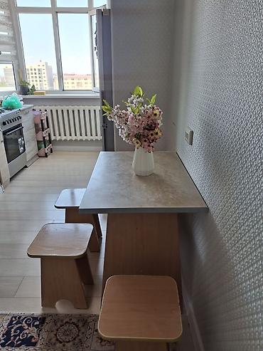 study table: Кухонный комплект: стол + 4 табурета - Стол прямоугольный — 3