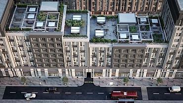 modern evler: 1 otaqlı, Yeni tikili, 67 kv. m — 2