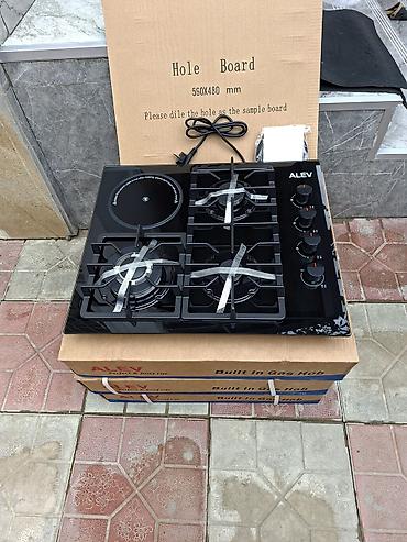 Qaz plitəsi Quraşdırılan, 4 gözlü, Yeni
