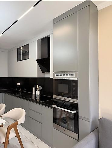 silver kitchen: Кухонный гарнитур, Новый, цвет - Серый — 5