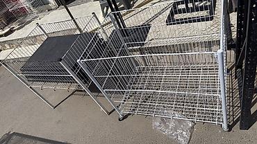 Оборудование для магазинов: Mağaza üçün metal səbət-bunkerlər - Material: möhkəm metal tor (tel — 2