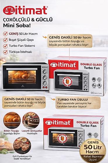 itimat duxovkalar: №: 5295 Məhsulun adı: Elektrik Sobası İTİMAT ITM-TF50GL Brend: Itimat — 2