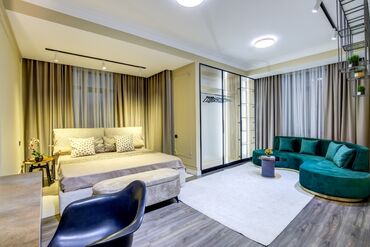 Посуточная аренда квартир: 3 комнаты, Душевая кабина, Постельное белье, Кондиционер — 2