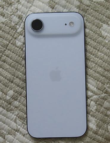 IPhone Air, Б/у, 256 ГБ, Белый, Защитное стекло, Чехол, Коробка, 99 %