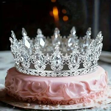 Aksesoari za kosu: Luksuzna kruna/tiara sa bogatim baroknim dizajnom - Materijal: legura — 4