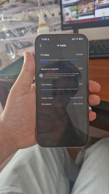 Apple iPhone: IPhone 16 Pro Max, 256 GB, Desert Titanium, Simsiz şarj, Face ID — 8