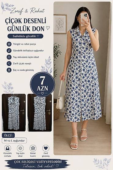Gündəlik donlar: Zərif və rahat paltar kolleksiyası 1) Sarı-gümüş naxışlı midi paltar — 11