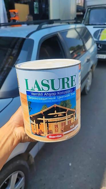 Пропитка для древесины: Лазурь для древесины LASURE Serta — «Деревозащитный цветной лак» — 1