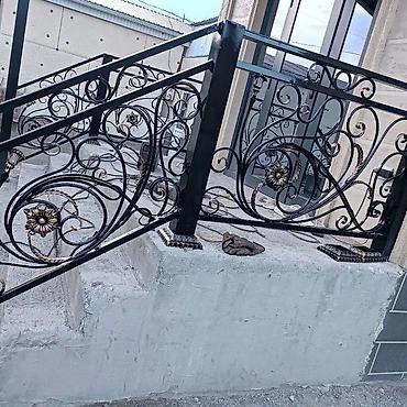Готовые перила: Готовые перила, Материал: Кованное железо, Для крыльца — 34
