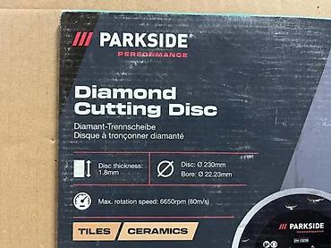 Rezne i brusne ploče: PARKSIDE Performance dijamantski rezni disk – pun rub, za pločice i — 2
