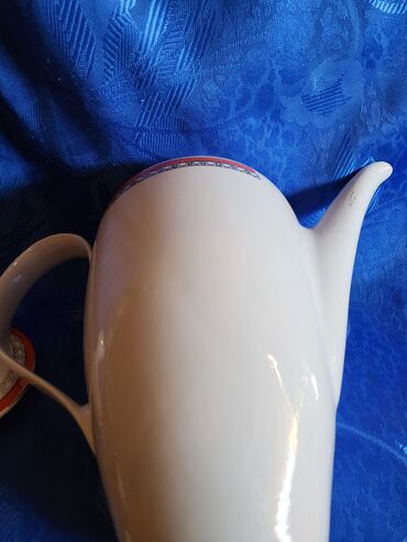 Čajnici: Bokal nov porcelan Alba Julia 70te. Porcelanski nov bokal,stopa — 9