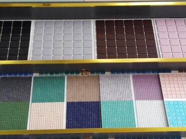 metbex divar kağızları: Mozaik kafel və plitə kolleksiyası - Kiçik kvadrat mozaik formatlar