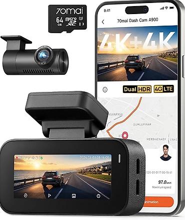 park sensor: 70mai A900 4K Dash Cam – Yeni nəsil iki kanallı avto‑qeyd cihazı + — 10