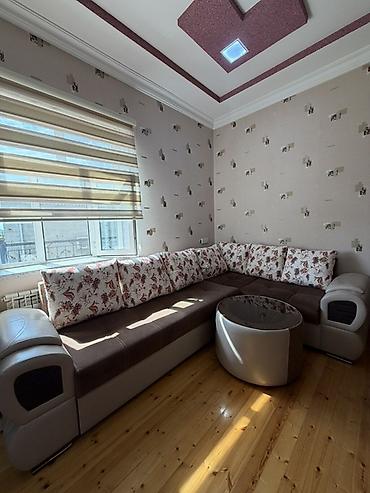 Künc divan dəsti - Model: L‑şəkilli künc divan və uyğun dairəvi
