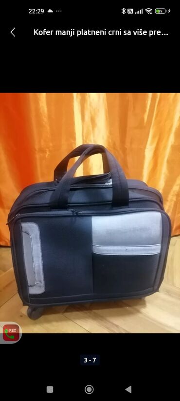 fossil torbe: Large suitcase, color - Black