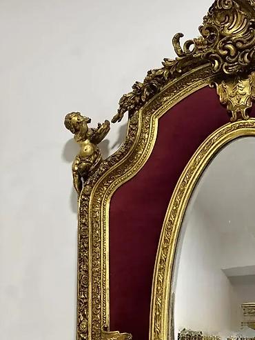 forma ideale ormani: Stilsko ogledalo sa andjelima 215 x 110cm Ogledalo u odlicnom stanju — 3