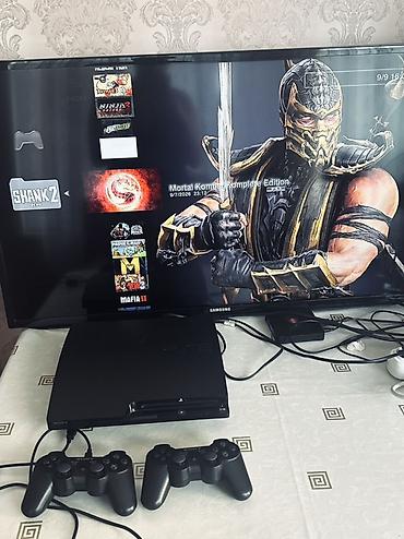 sony video: Sony PlayStation 3 Slim oyun konsolu dəsti 500gb 40+oyun 2 pult 1il — 3