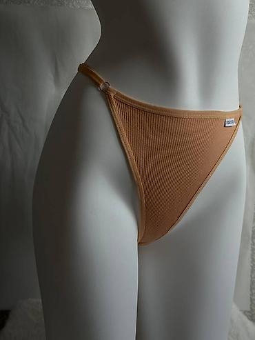 Трусики: Трусы-стринги женские, высокая посадка - Модель: минималистичные — 3