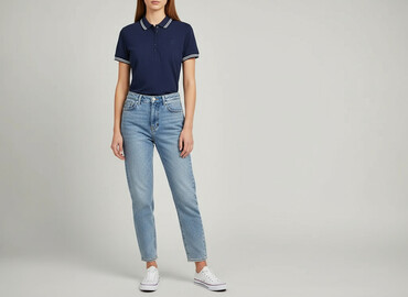 sukienki polo tommy hilfiger: Colours of the World, Damska koszulka polo, rozmiar L