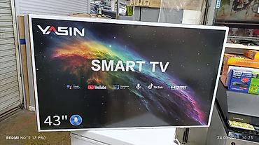 43e9000: Срочная акция телевизор YASIN 43 cmart android 14 Модель 43E9000 Цена — 10