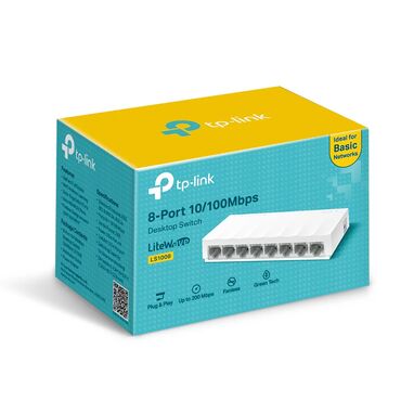 Masaüstü kompüterlər və iş stansiyaları: TP-Link 8-Port 10/100Mbps Switch LS1008 LS1008 8-Port 10/100Mbps