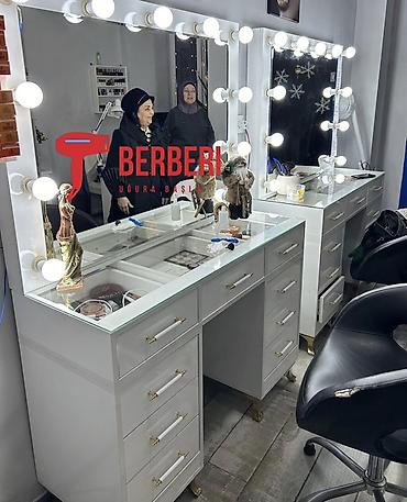 salon guzguler: Vizaj/saç ustaları üçün professional vizaj masaları və salon güzgü — 1