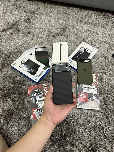 Apple iPhone: IPhone Air, Б/у, 256 ГБ, Jet Black, Защитное стекло, Чехол, Кабель, 100 % — 1