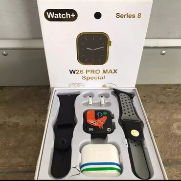 часы купить бишкек: Набор 2 в 1, W26 PRO MAX Watch + AirPods Набор Часы + Наушники