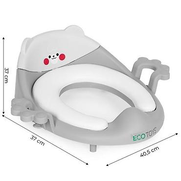 nike air structure: Adapter za WC šolju sa rukohvatima za decu – ECOTOYS, siva boja Šifra — 5