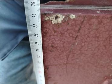 Giriş qapıları: Metal qapı dəsti – ölçüləri göstərilib - Qapı qanadının hündürlüyü — 2