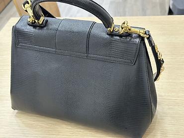 Çantalar: Dolce & Gabbana Lucia Top Handle / Satchel Black lizard/iguana — 4