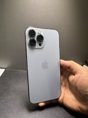 пассивное сетевое оборудование rj 12: IPhone 13 Pro Max, Колдонулган, 256 ГБ, Sierra Blue, Коргоочу айнек, Каптама, 100 %