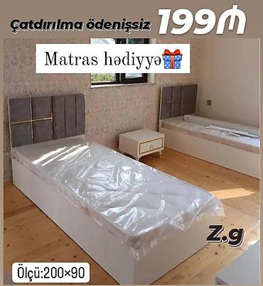 90: *Tək Nəfərlik Çarpayı 199Azn* ✔️İstehsal Rusiya Laminat 18/lik — 1