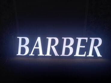 Külqabılar: Barber reklamı.Yenidir.Orqsteklo (plastik) material ilə