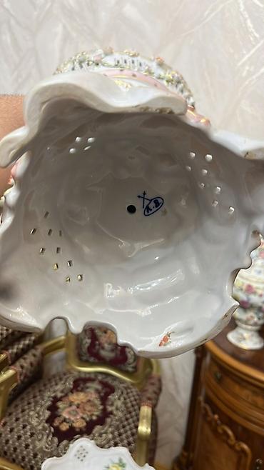 meyvə qablari: Porcelain kompozisiya – iri dekorativ şirəli meyvə/qənd qabı - — 2