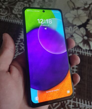 Samsung: Samsung Galaxy A52, 128 GB, rəng - Qara, Sensor, Barmaq izi, İki sim kartlı