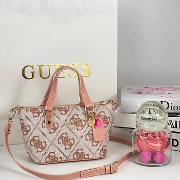 Torbe: Mini torba Guess 1981 – monogram platno - Model: mini tote/crossbody — 4