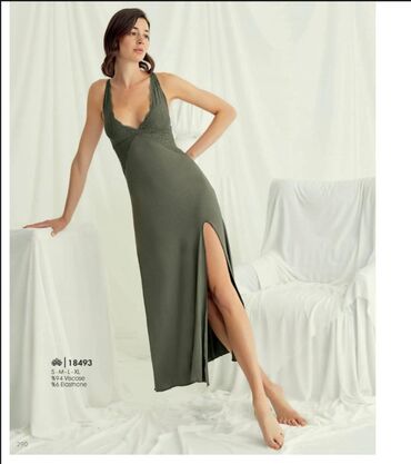 Ночные сорочки: Ночная сорочка, Бамбук, Длинная модель, 2XL, XS, S — 4