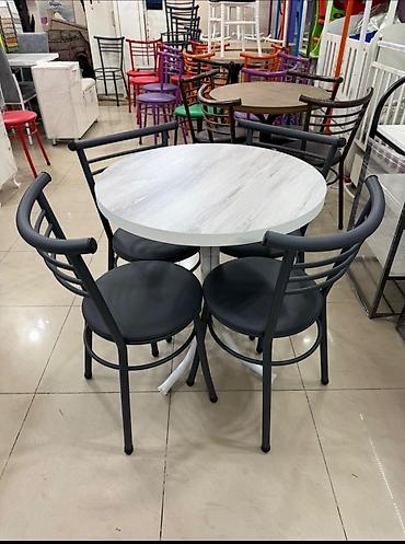 Kafe/restoran/ev üçün 4 nəfərlik masa–stul dəsti - Dəst: 1 ədəd lalafo.az -da — 4 Kafe/restoran/ev üçün 4 nəfərlik masa–stul dəsti - Dəst: 1 ədəd — 4